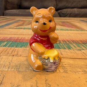 Vintage Walt Disney Winnie The Pooh Figurine with Honey Pot